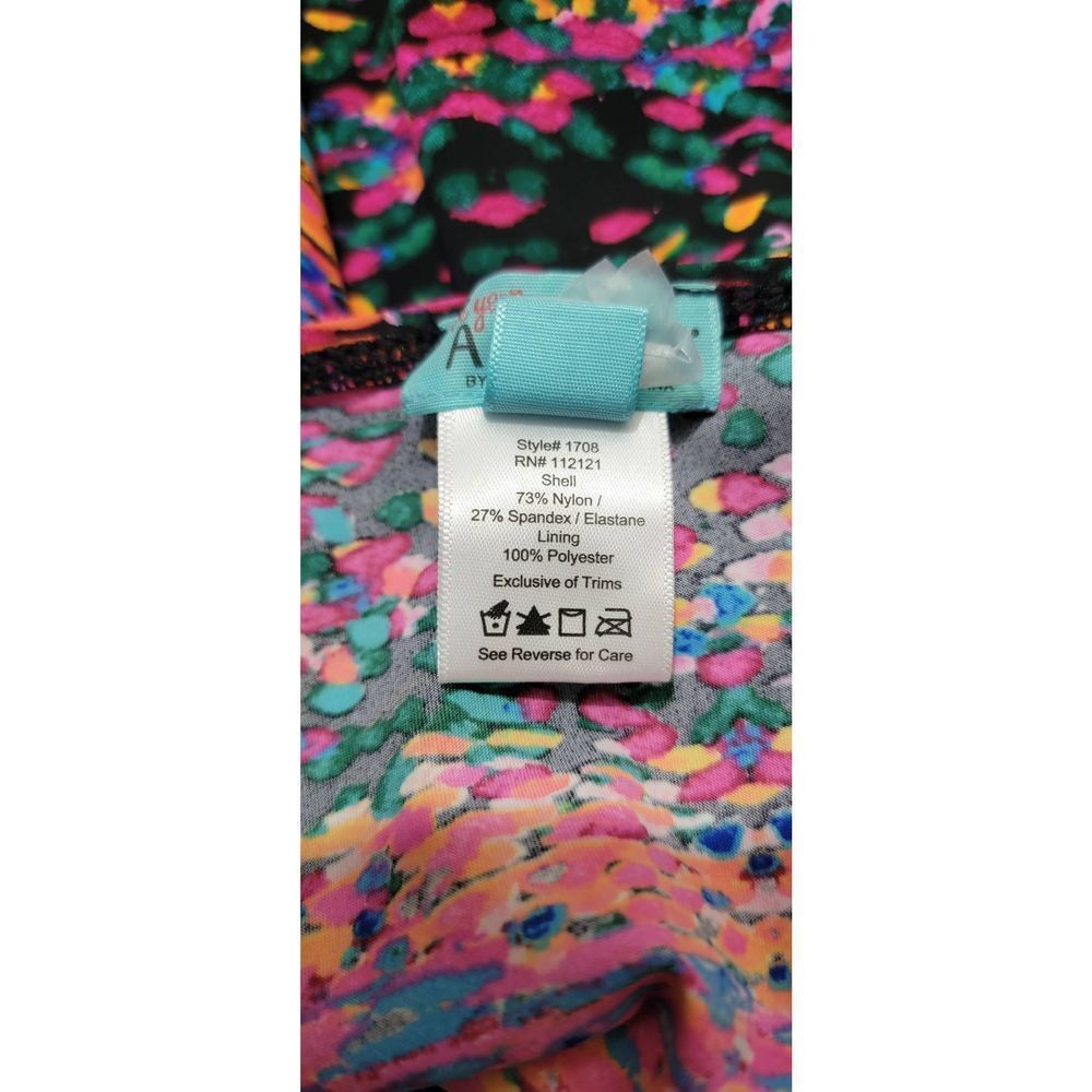 SPANX Love your Assets Sara Blakely Bathing suit Tank Top Women's Small Pink Blu - Picture 6 of 8